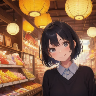 Anime-style hero illustration for Japanese learning app